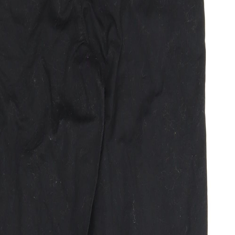 Womens UK Size 8 ASOS Regular Fit Carrot Black Trousers