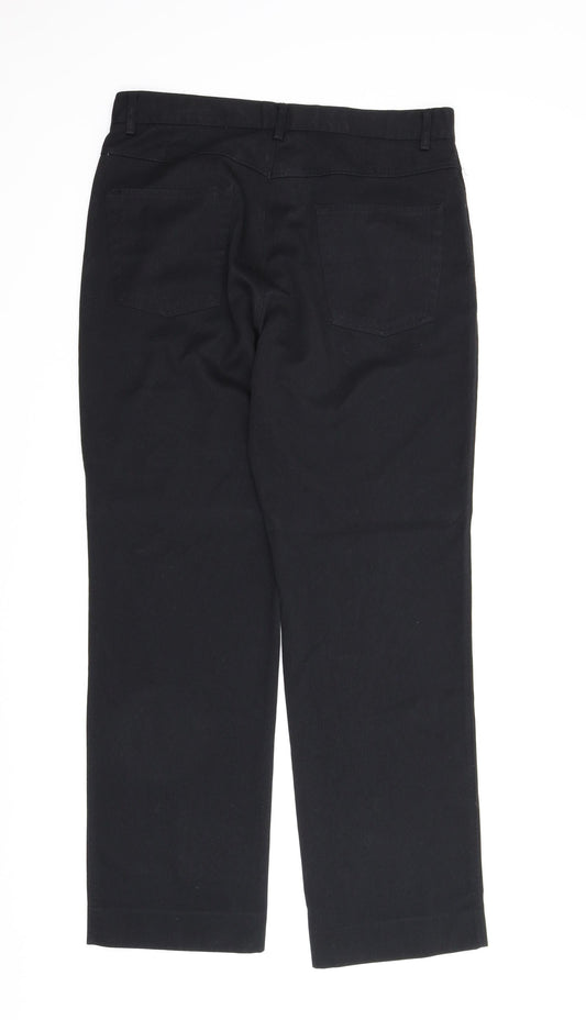 F&F Mens Black Trousers Size 34 in L31 in