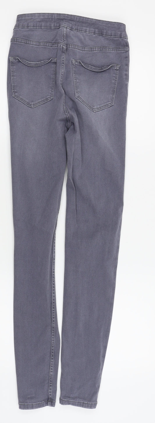 new  look  Womens Grey   Skinny Jeans Size 6 L32 in