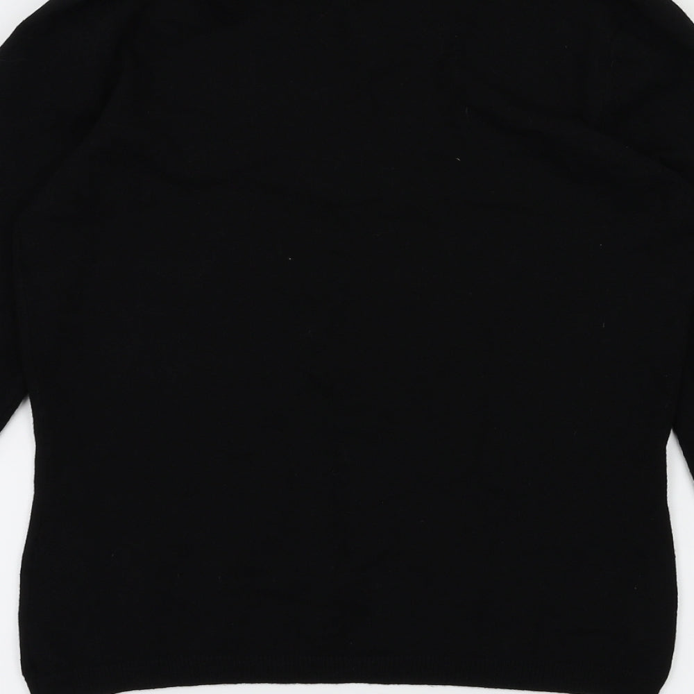 Womens UK Size 8 M&S Black Basic T-Shirt