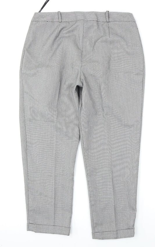 Womens UK Size 12 Dorothy Perkins Regular Fit Black Trousers