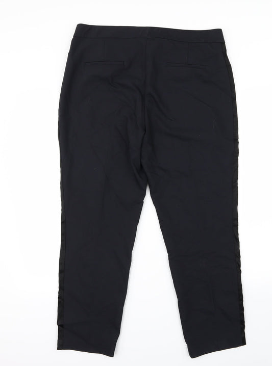 Monsoon Womens Blue Trousers Size 14 L26 in