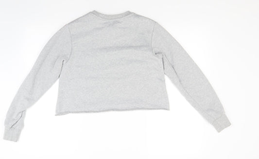 H&M Womens Grey Pullover Sweatshirt Size 6 - Dog Pug