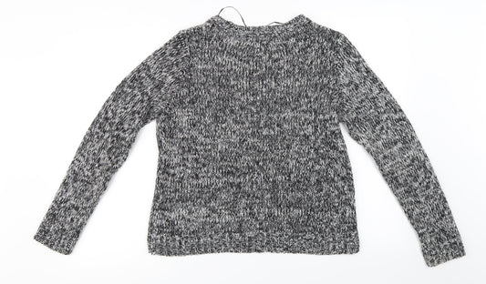 villa Womens Grey Pullover Jumper Size M