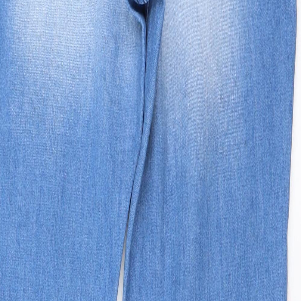 Womens UK Size 10 miss denim Regular Fit Straight Blue Jeans