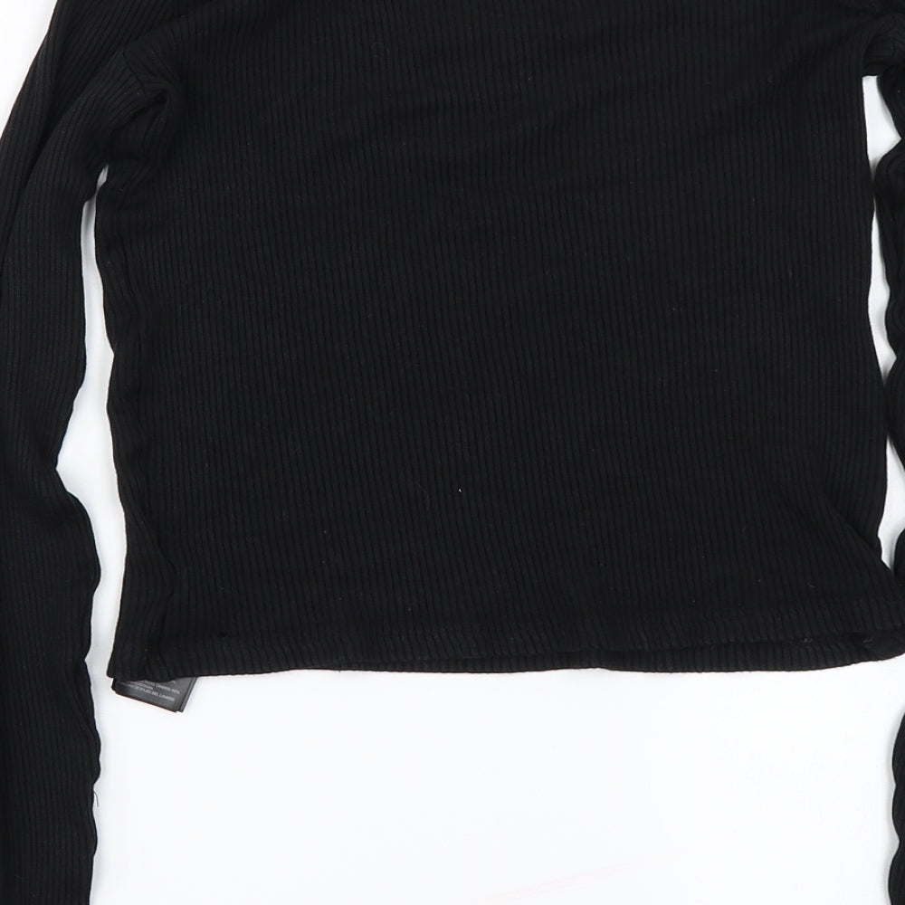 H&M Womens Black Pullover Jumper Size 6