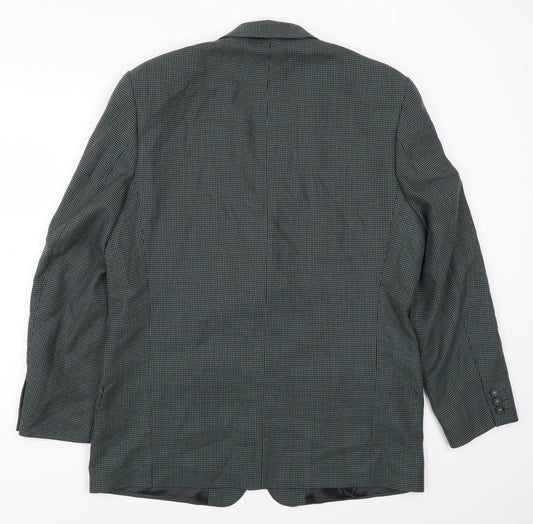 Mens UK Size 42 Debenham & Freebody Regular Green Suit Jacket