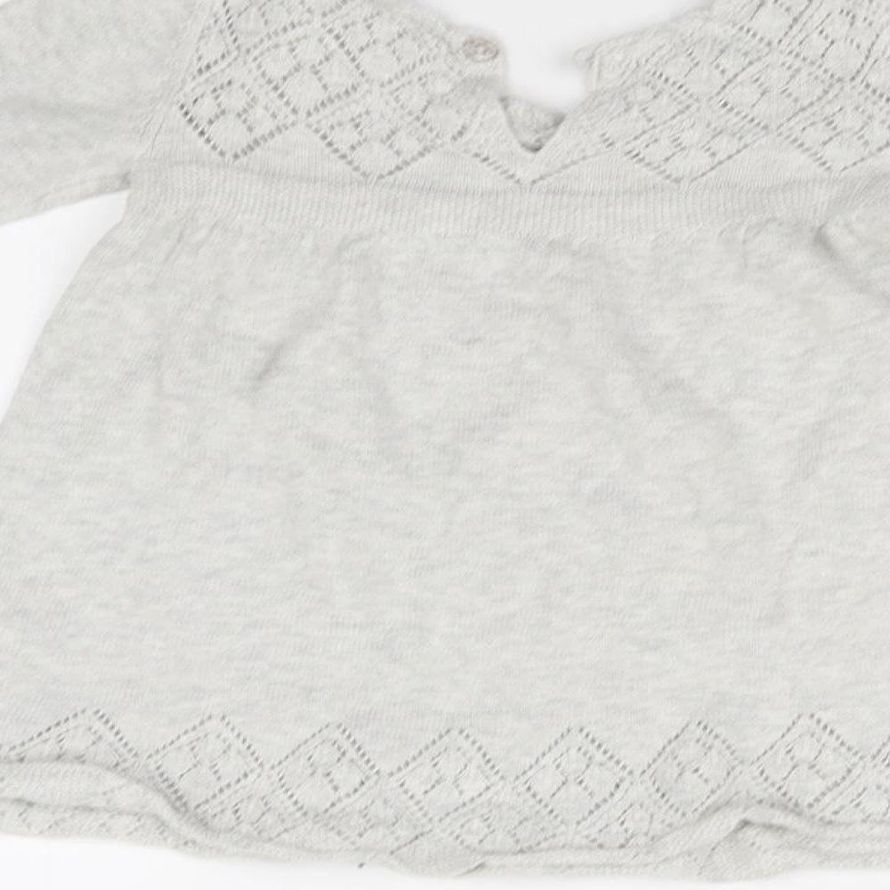 Brand and care label for Next Grey Fit & Flare, size 3-6, Months