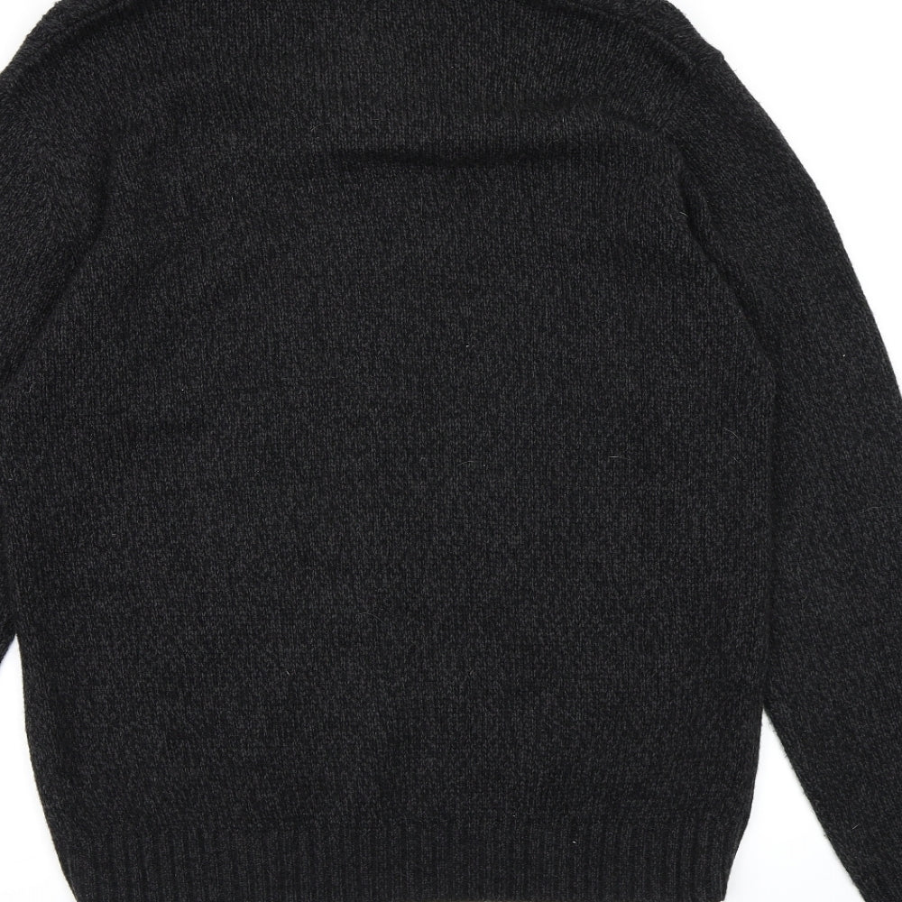 ACW85 Mens Grey  Knit Pullover Jumper Size M