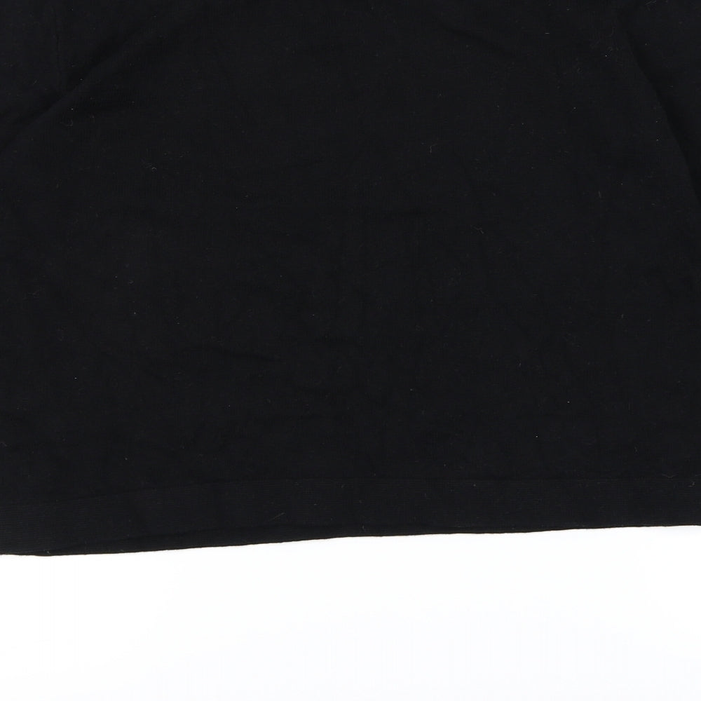 H&M Girls Black Knit Pullover Jumper Size 14-15 Years