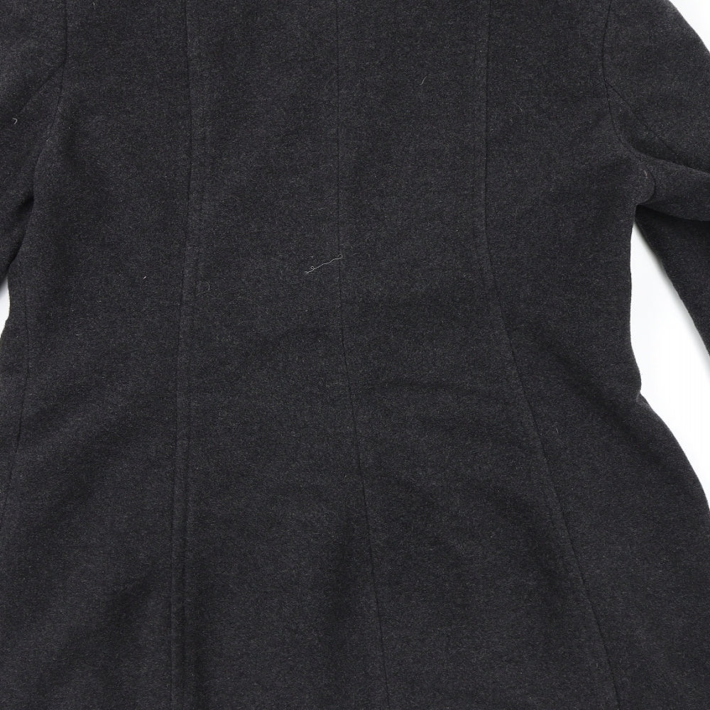 Womens UK Size 12 Isle Grey Pea Coat
