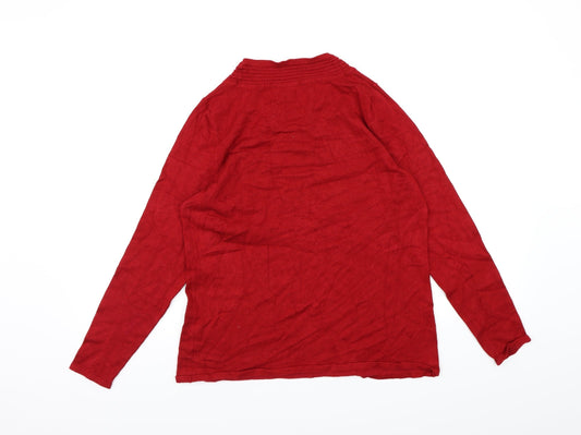 Sky Designs Womens Red Knit Pullover Jumper Size S