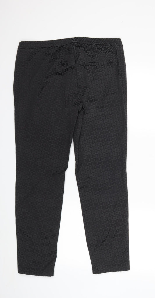 Womens UK Size 14 Preworn Regular Fit Grey Trousers