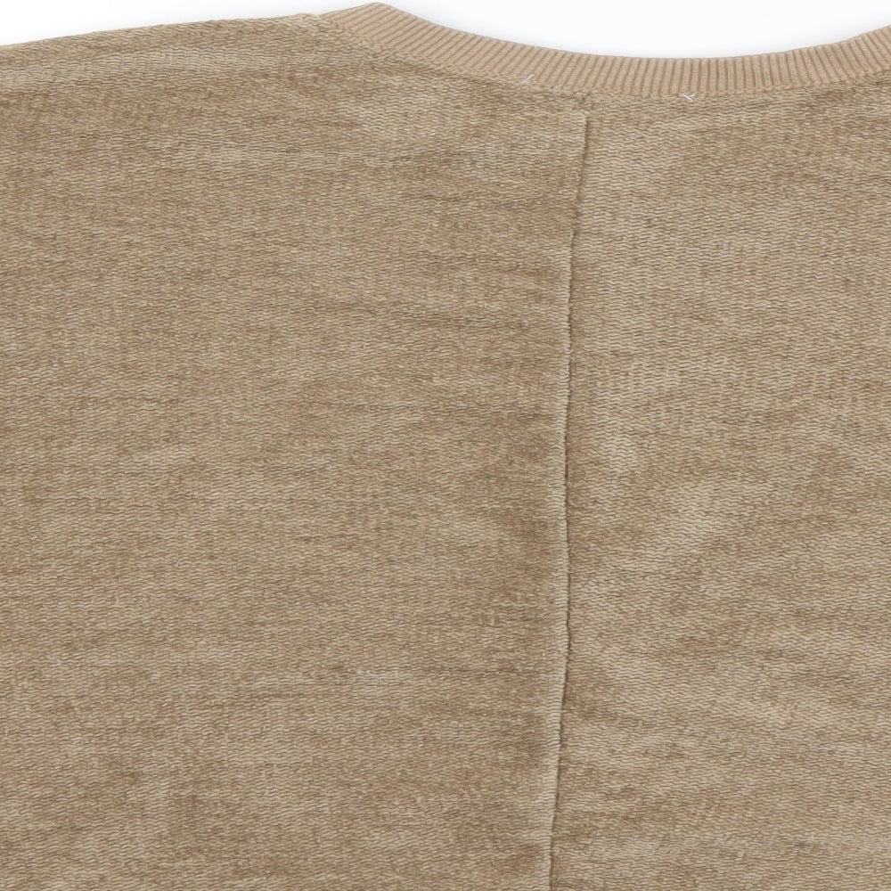 Zara Womens Brown Pullover Sweatshirt Size M