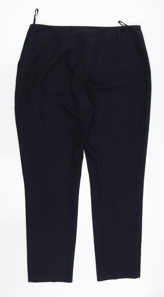 Womens UK Size 14 Dorothy Perkins Regular Fit Dress Pants Black Trousers