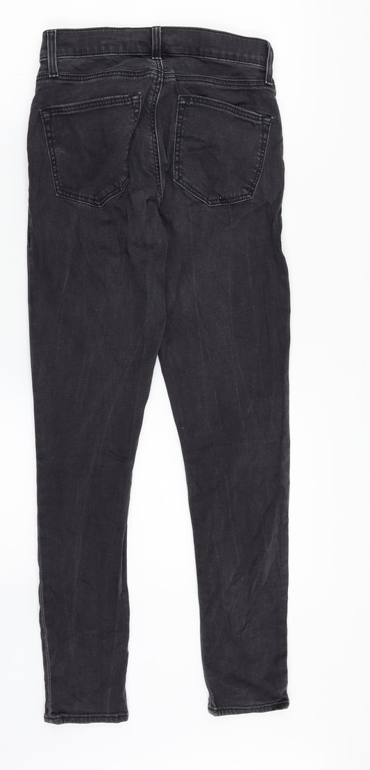 Topshop Womens Black Denim Skinny Jeans Size 28 in L26 in