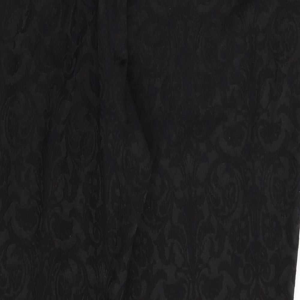 Womens UK Size 14 M&S Regular Fit Dress Pants Black Trousers