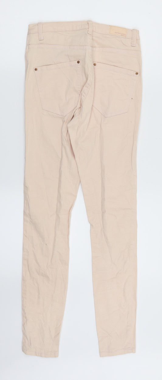 Perfect Jeans Womens Pink Denim Skinny Jeans Size S L27 in