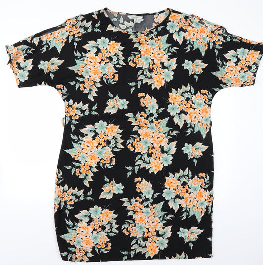 Peacocks Womens Black A-Line Size 14