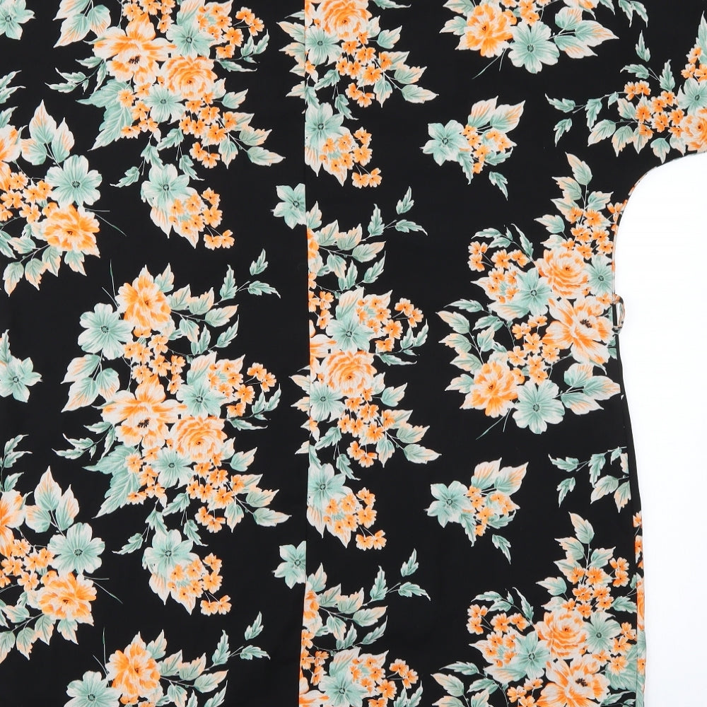 Peacocks Womens Black A-Line Size 14