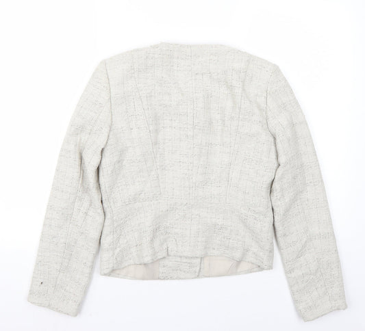 H&M Womens Ivory Jacket Coat Size 6