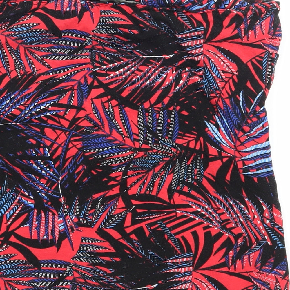 George Womens Multicoloured Floral Jersey Basic T-Shirt Size 8