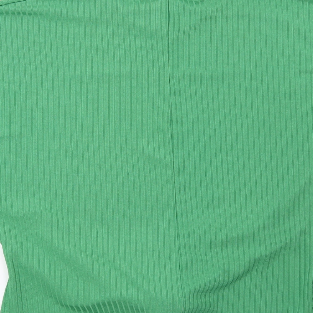Womens UK Size 10 New Look Green Basic Blouse