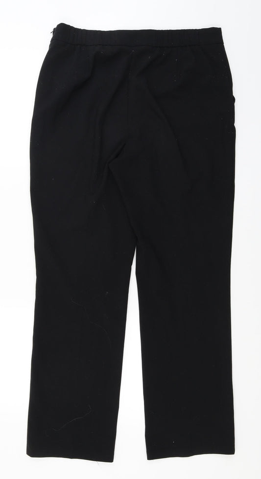 Marks and Spencer Womens Black   Trouser Suit Suit Top Size 12 L28 in - side fastening