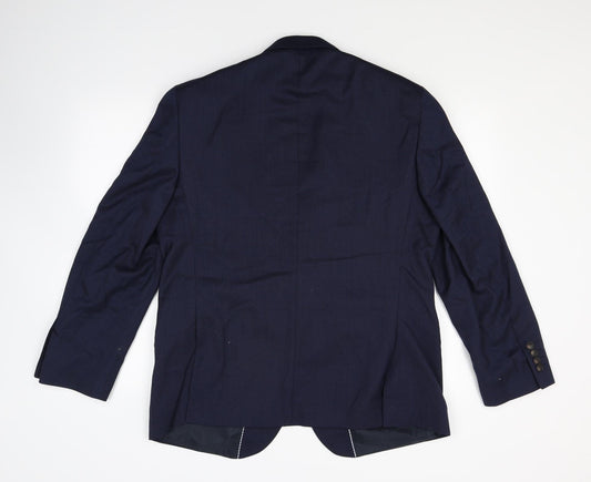 Mens UK Size 42 Marks and Spencer Regular Blue Suit Jacket