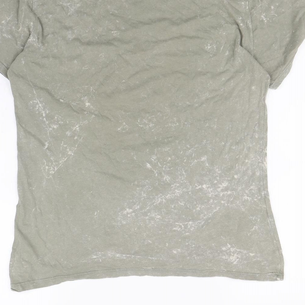 MM Studio Womens Green Basic T-Shirt Size M