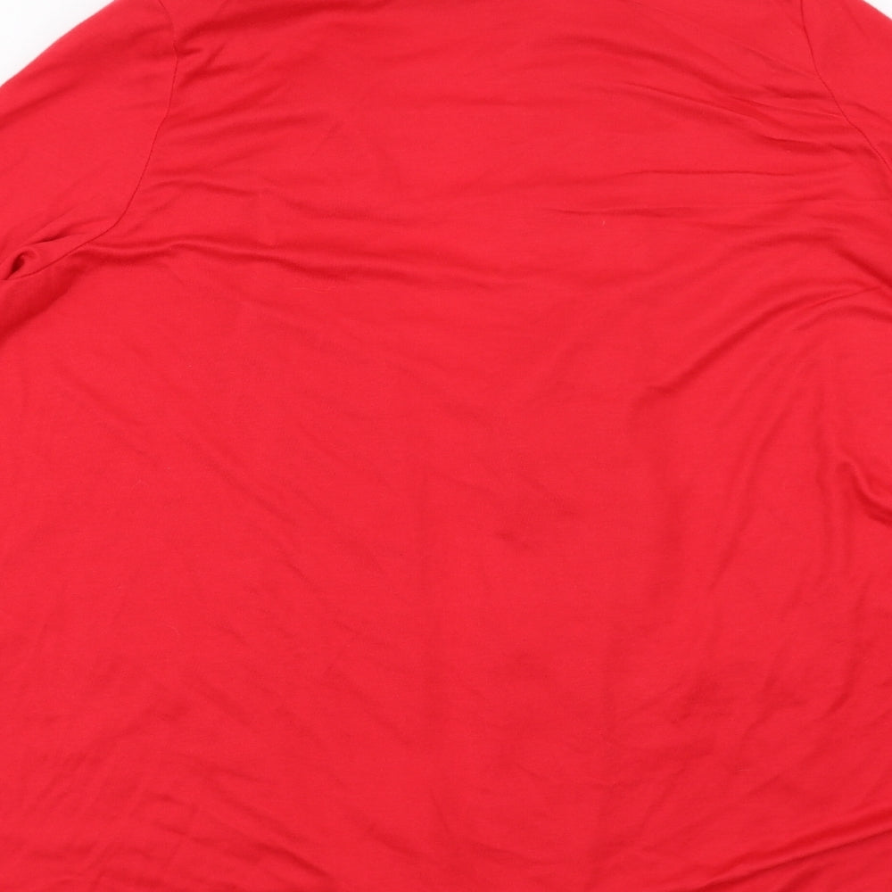 IQ Womens Red Cardigan Jumper Size 10
