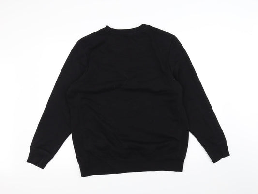 Avenue Mens Black Pullover Jumper Size L
