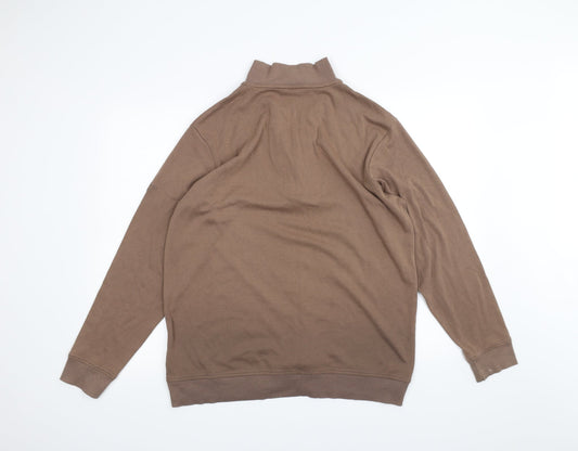Cotton Traders Mens Brown Pullover Jumper Size L