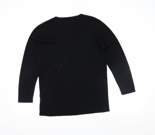 Alibi Womens Black Tunic Jumper Size 10