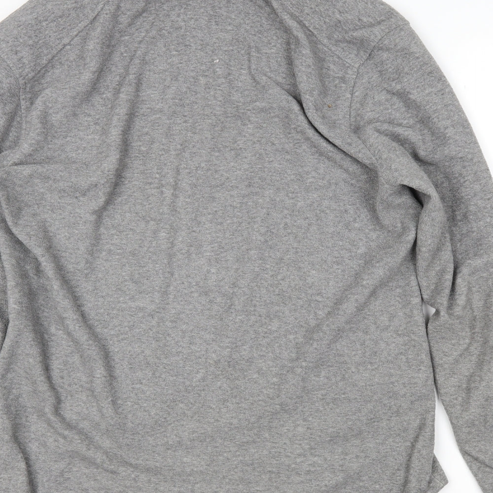 Cedar Wood State Womens Grey Henley Jumper Size M