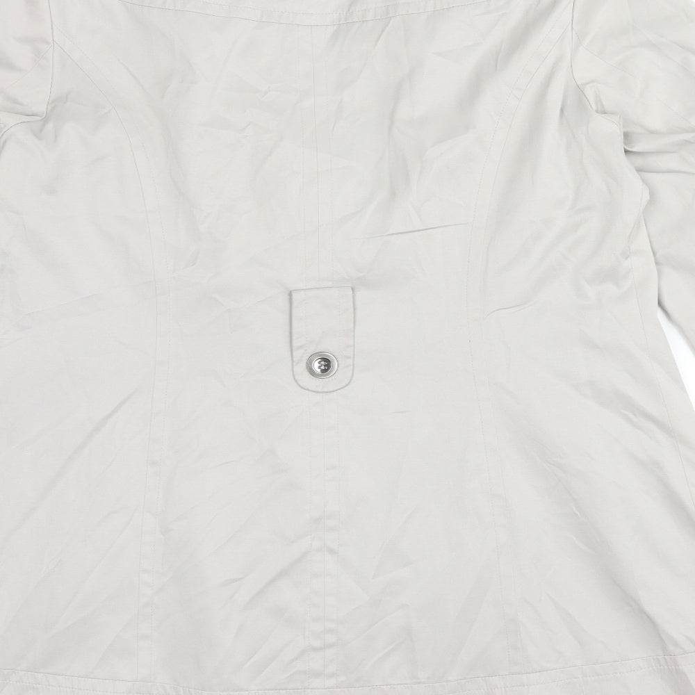 Evans Womens Grey Overcoat Coat Size 16