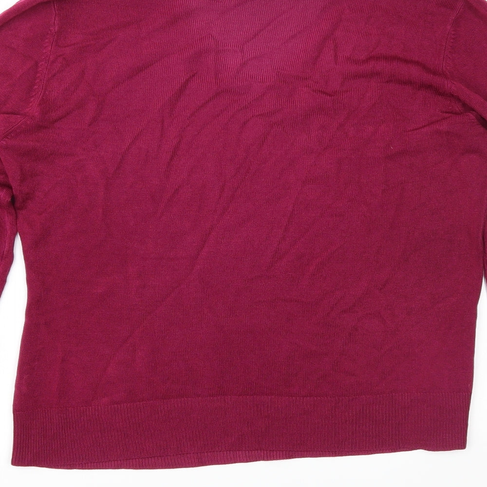 BHS Womens Purple Knit Pullover Jumper Size 10