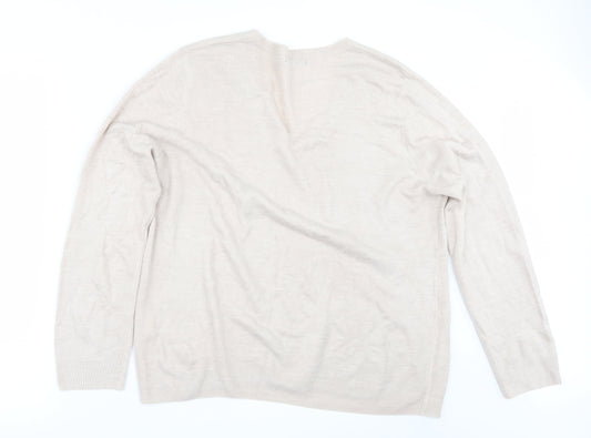 Primark Womens Beige Pullover Jumper Size 20