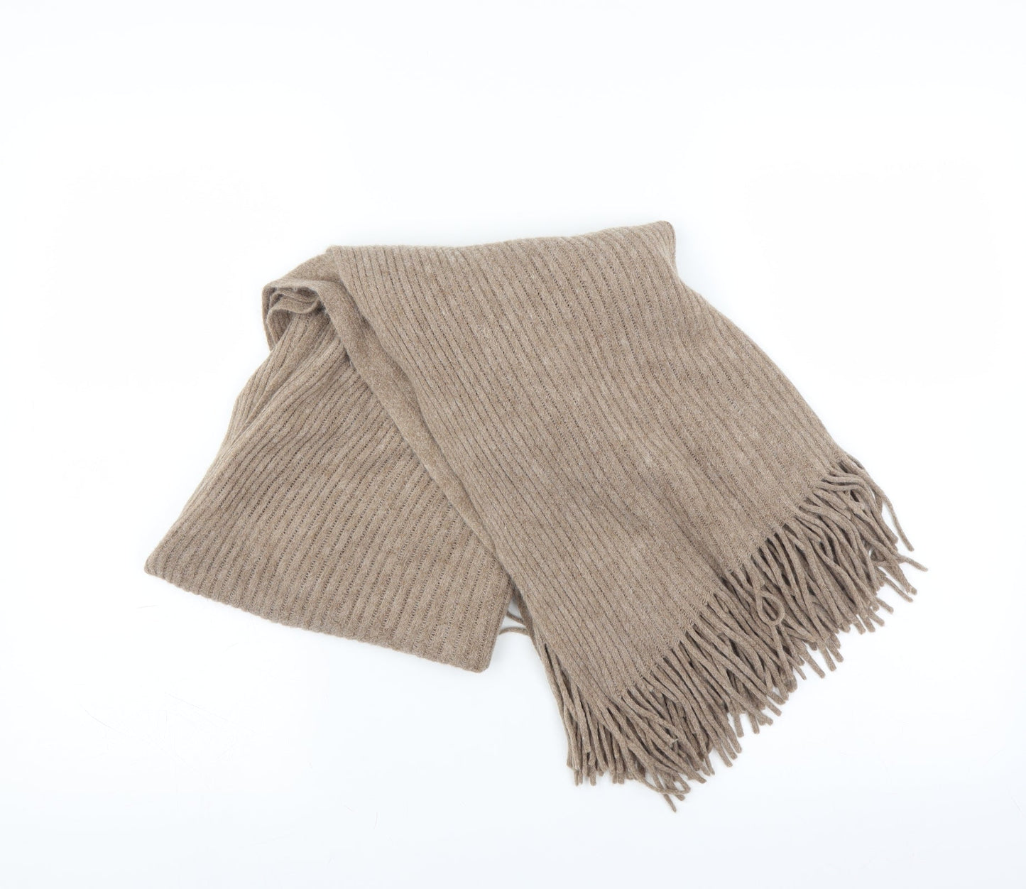 Preworn Womens Brown Shawl/Wrap - fringe detail