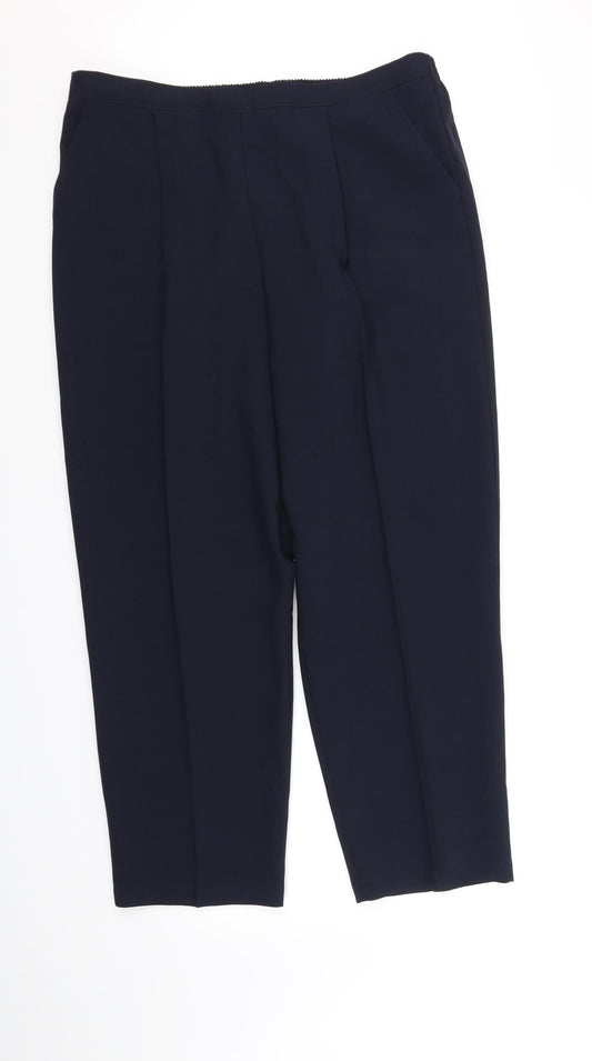 Womens UK Size 20 Sarah Hamilton Regular Fit Blue Trousers