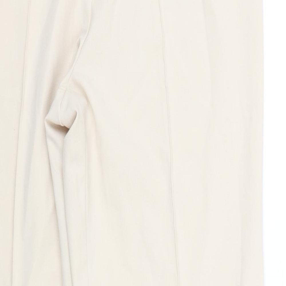 Womens UK Size 14 EWM Regular Fit Beige Trousers