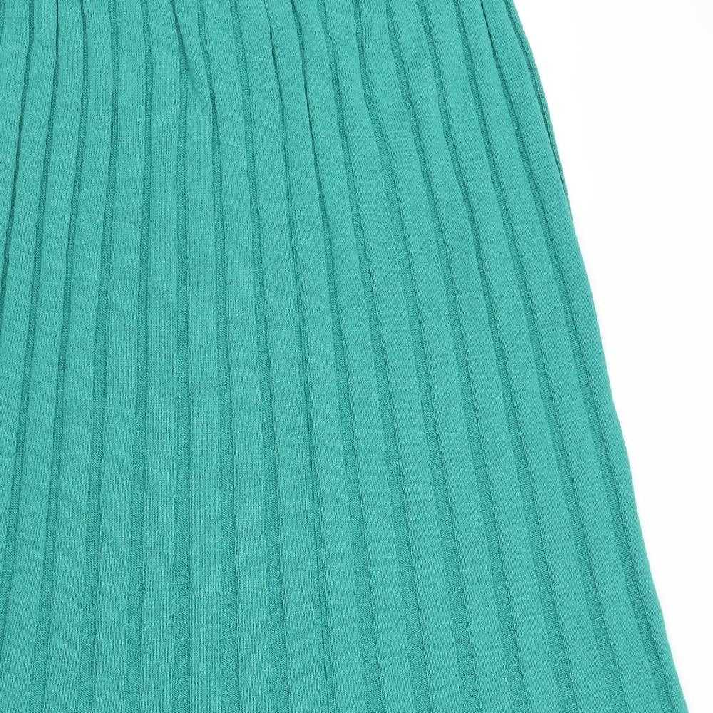 Equinox Womens Green Flare Skirt Size 32 in