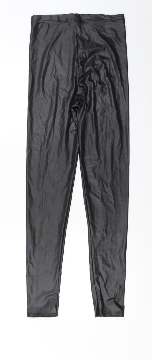 Femme Luxe Womens Black Jegging Trousers Size 8 L29 in