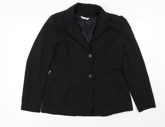 Womens UK Size 14 George Regular Black Blazer