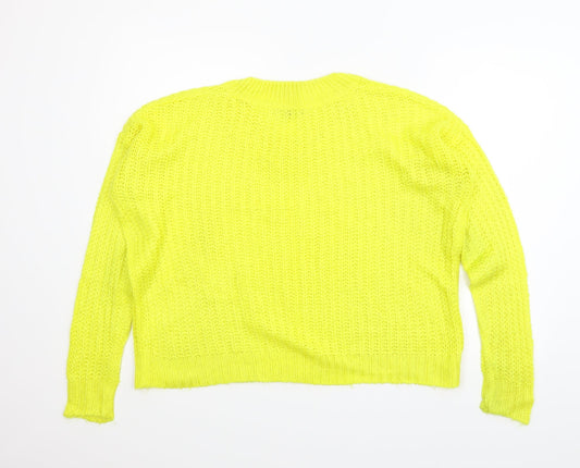 Style Womens Yellow Pullover Jumper Size 12
