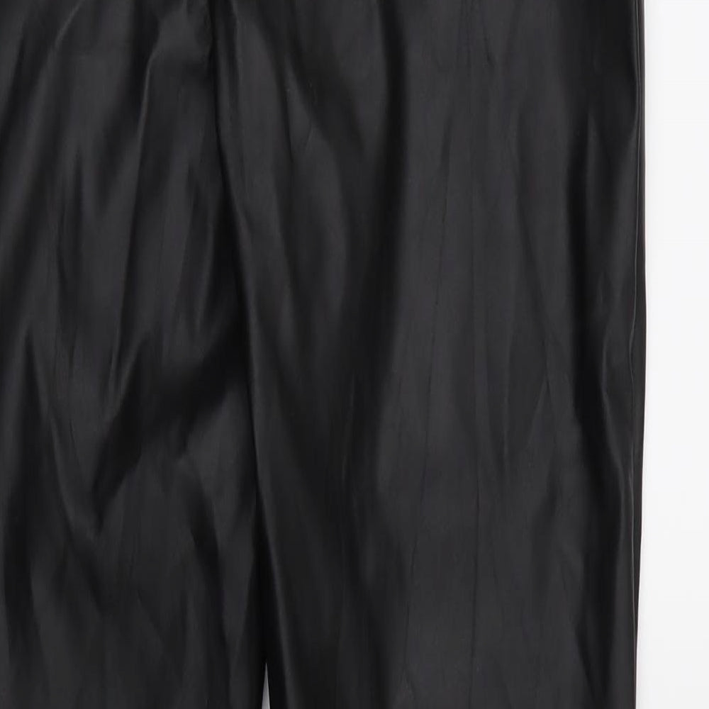 Womens UK Size 8 PRETTYLITTLETHING Regular Fit Black Trousers