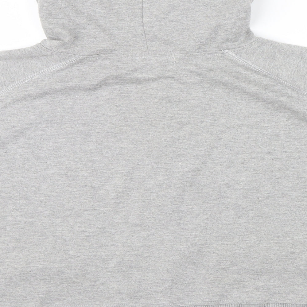 Vivid Womens Grey Full Zip Hoodie Size 16 - front pockets