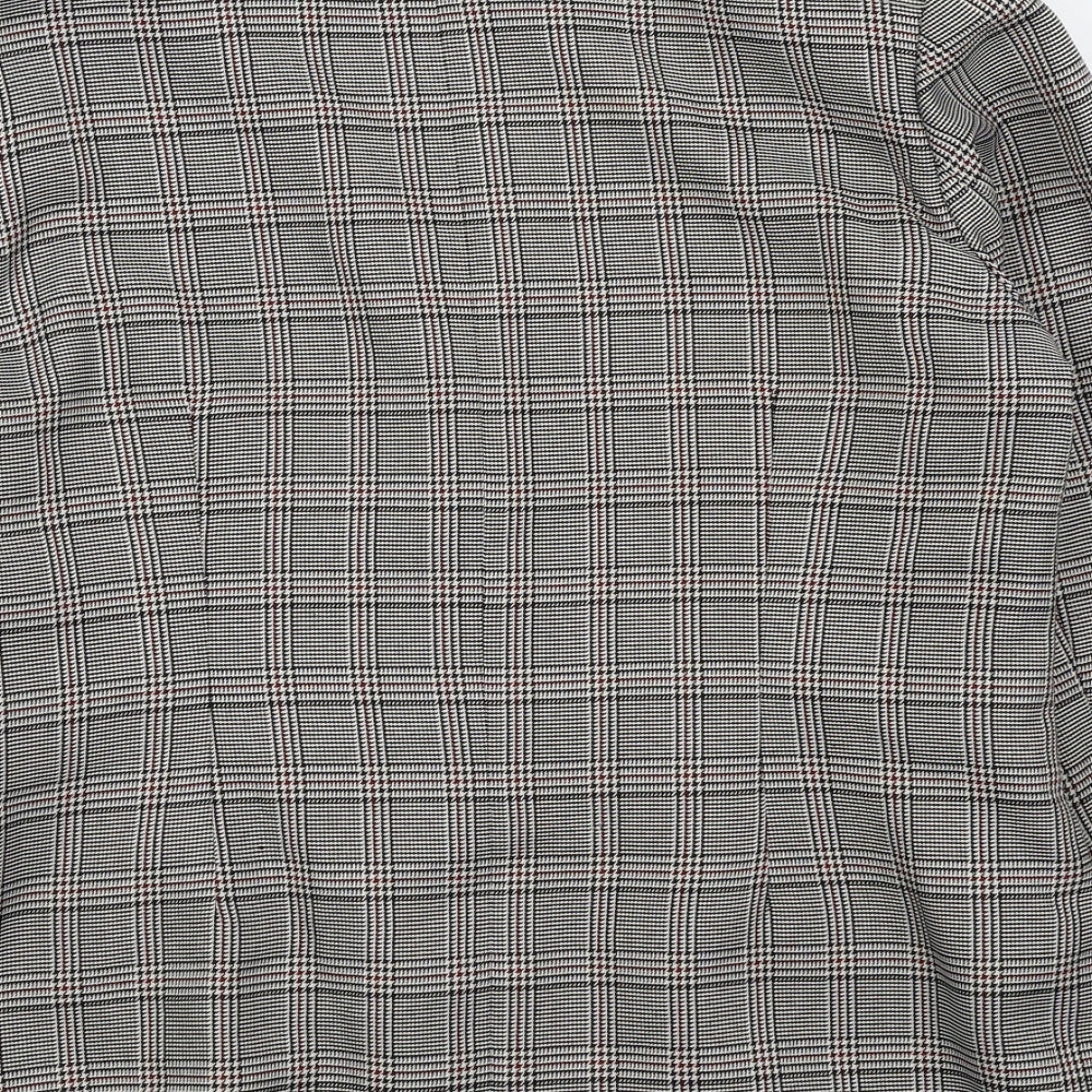 Daxon Womens Grey Check  Jacket Blazer Size 14