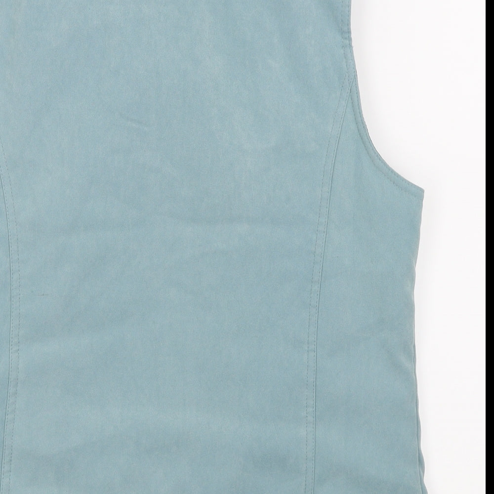 Womens UK Size 14 EWM Blue Gilet