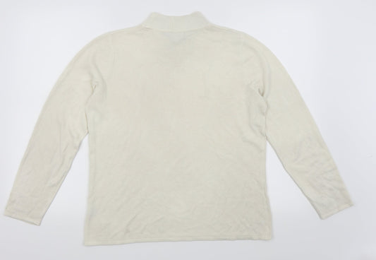 bonmarche Womens White Basic T-Shirt Size M